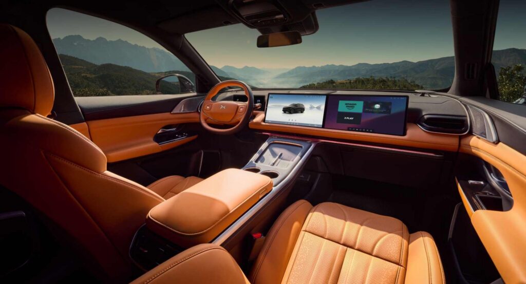 Interieur luxieux du G9 Xpeng